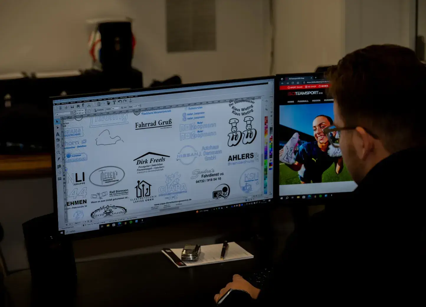 Textilveredelung und Vereinsausstattung bei Sport Duwe Nordenham – individuelle Logos und Teamsport im Landkreis Wesermarsch